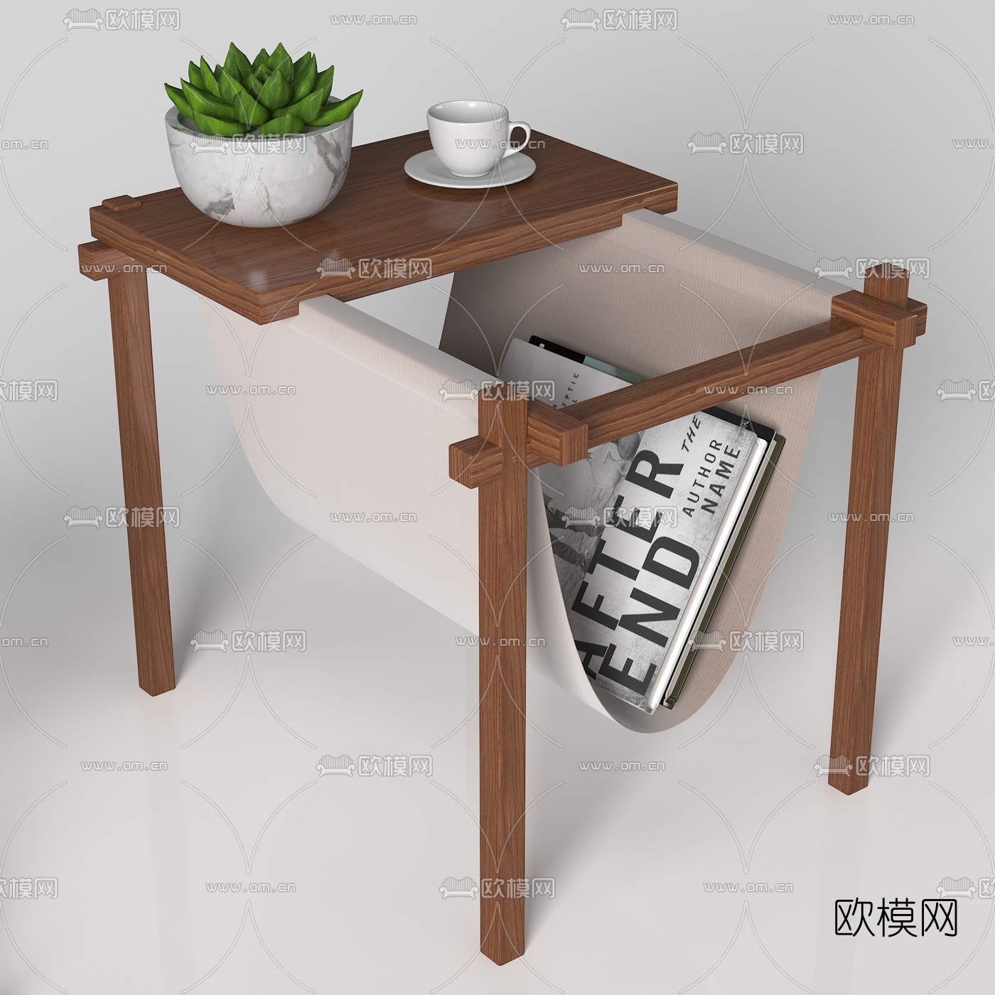 中式凳子边几组合3d模型下载（渲染图2）