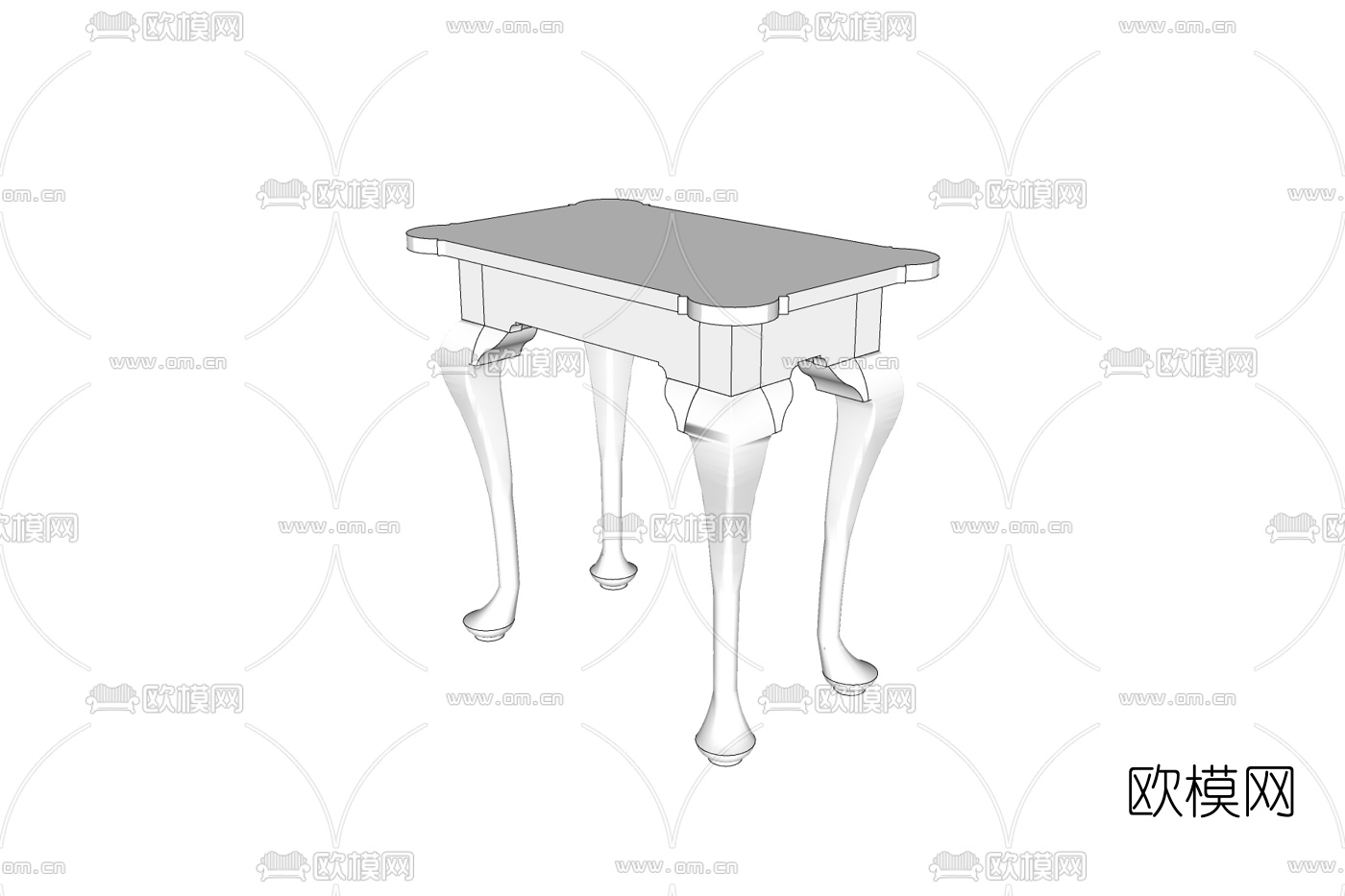 美式角几免费su模型下载