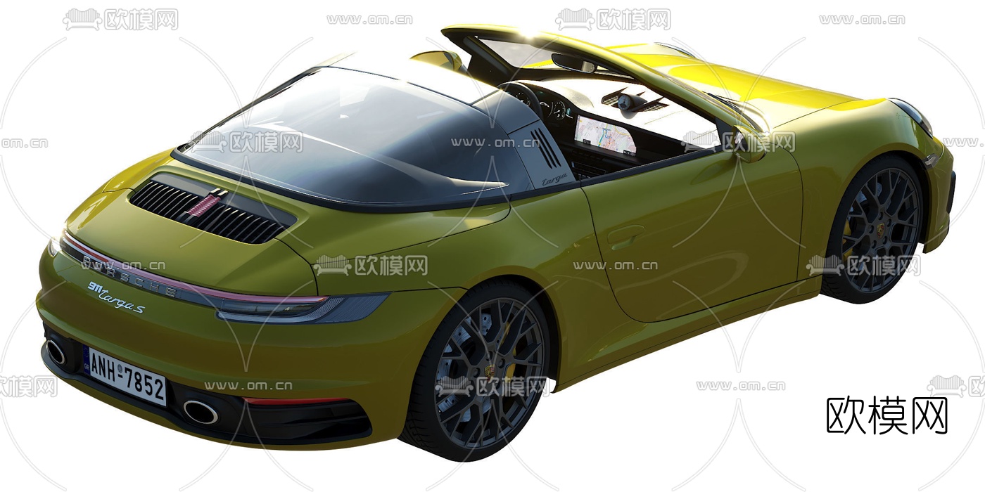 现代保时捷汽车3d模型