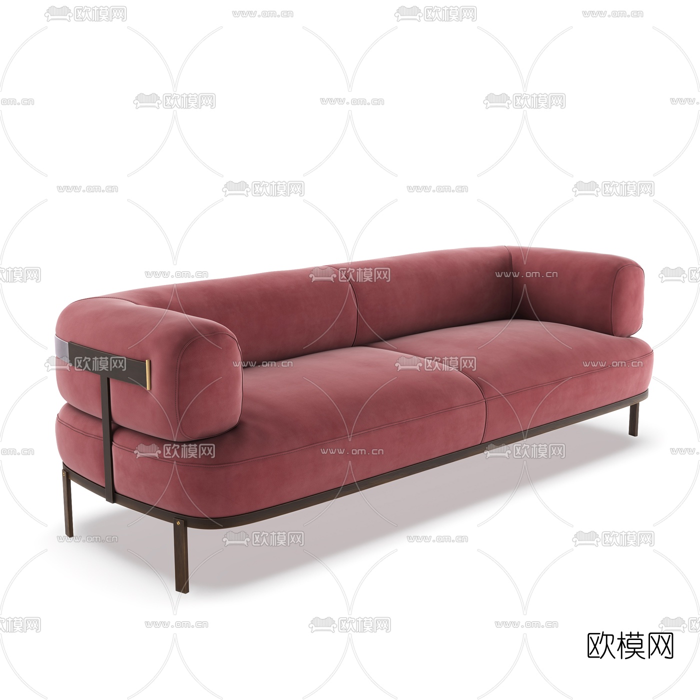 BAXTER 现代布艺双人沙发3d模型