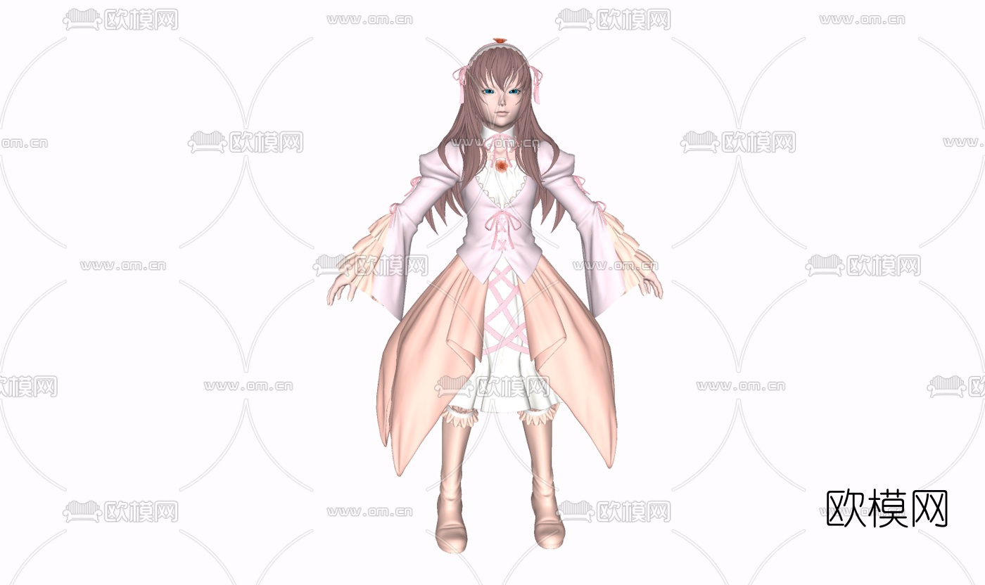 现代游戏角色免费su模型下载