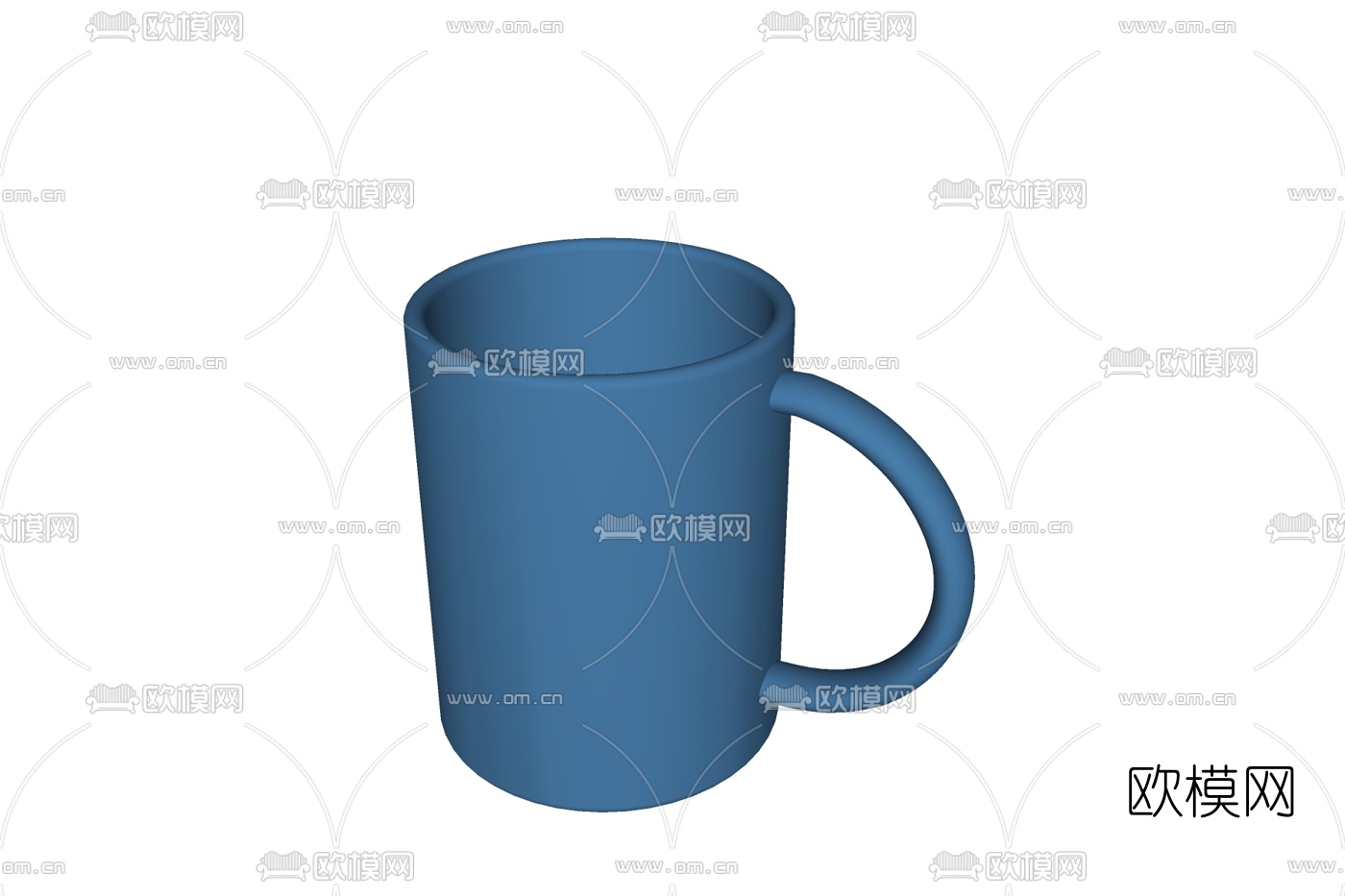 现代水杯免费su模型