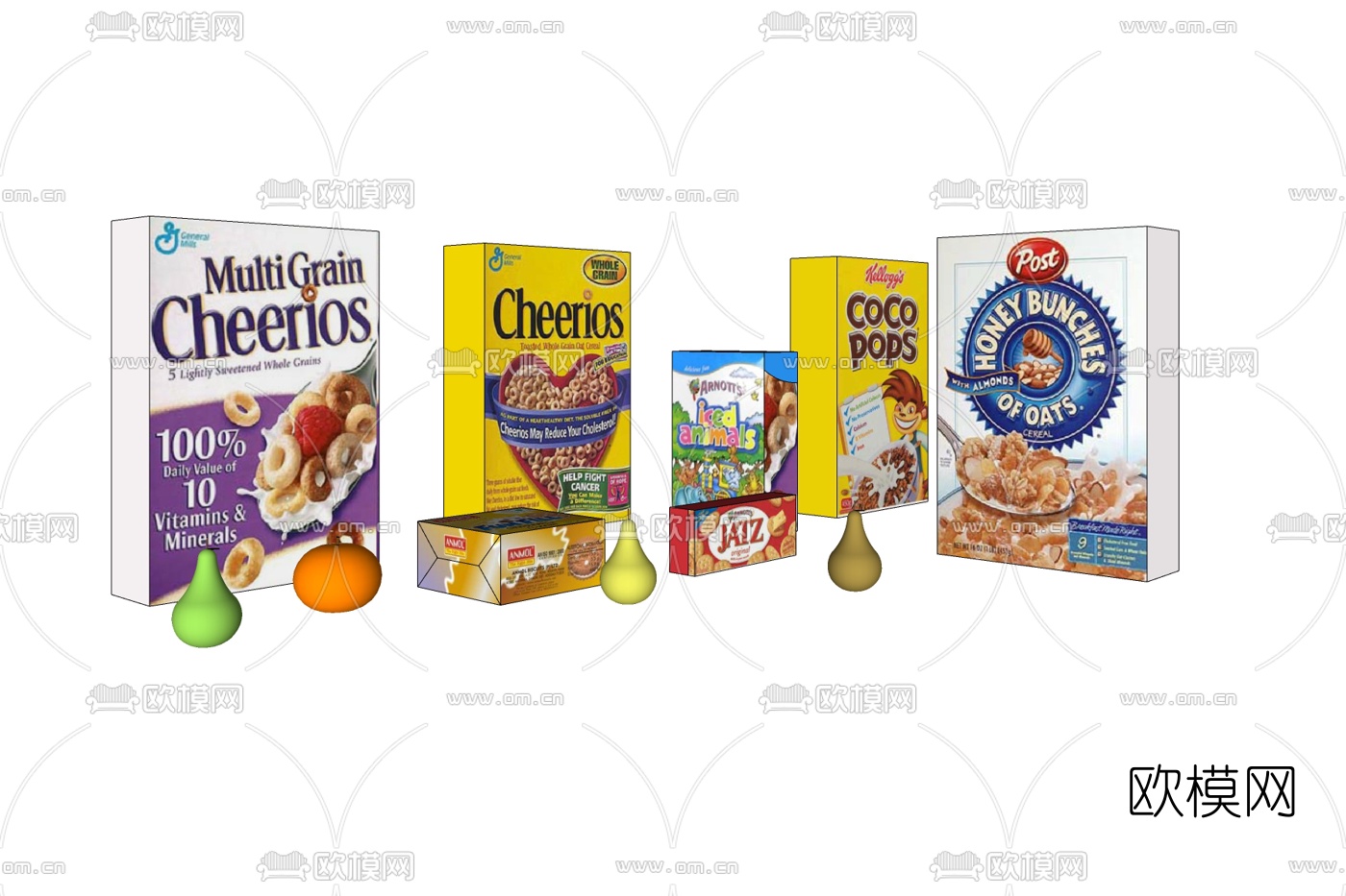 现代儿童零食免费su模型下载