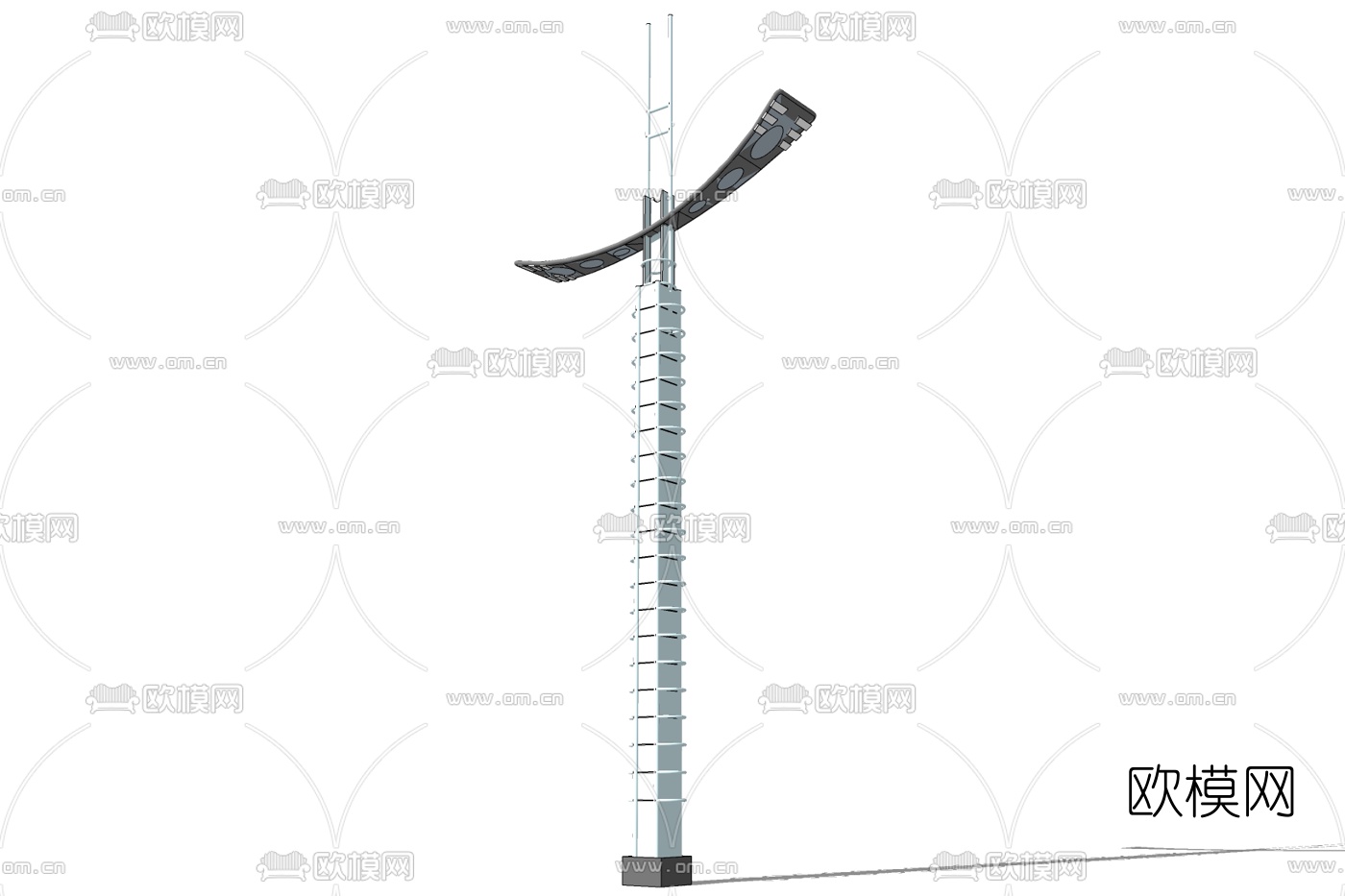 现代路灯免费su模型下载