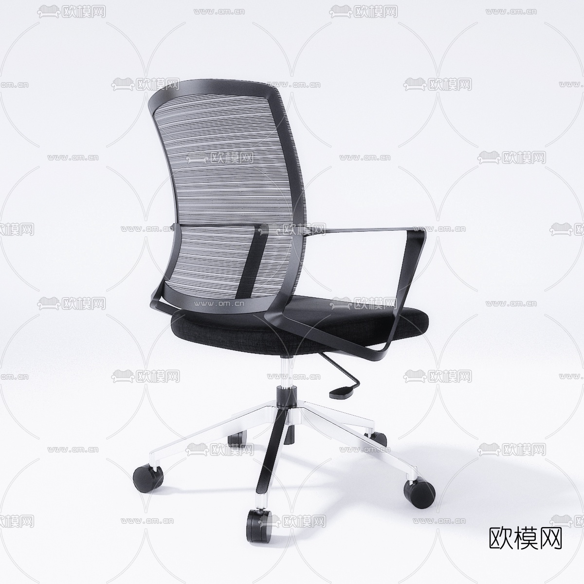 现代网布办公椅3d模型