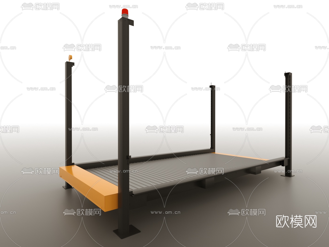 工业风机械传送带3d模型