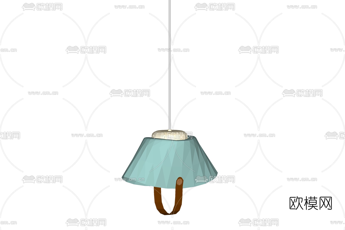 北欧金属吊灯免费su模型下载
