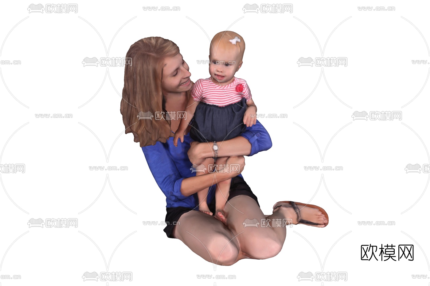 现代女性人物免费su模型下载