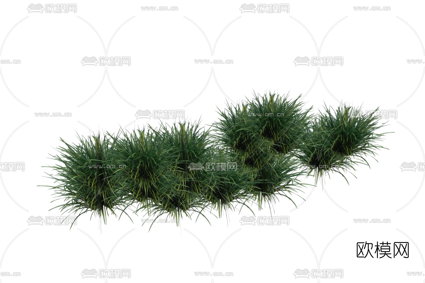 现代灌木丛免费su模型下载