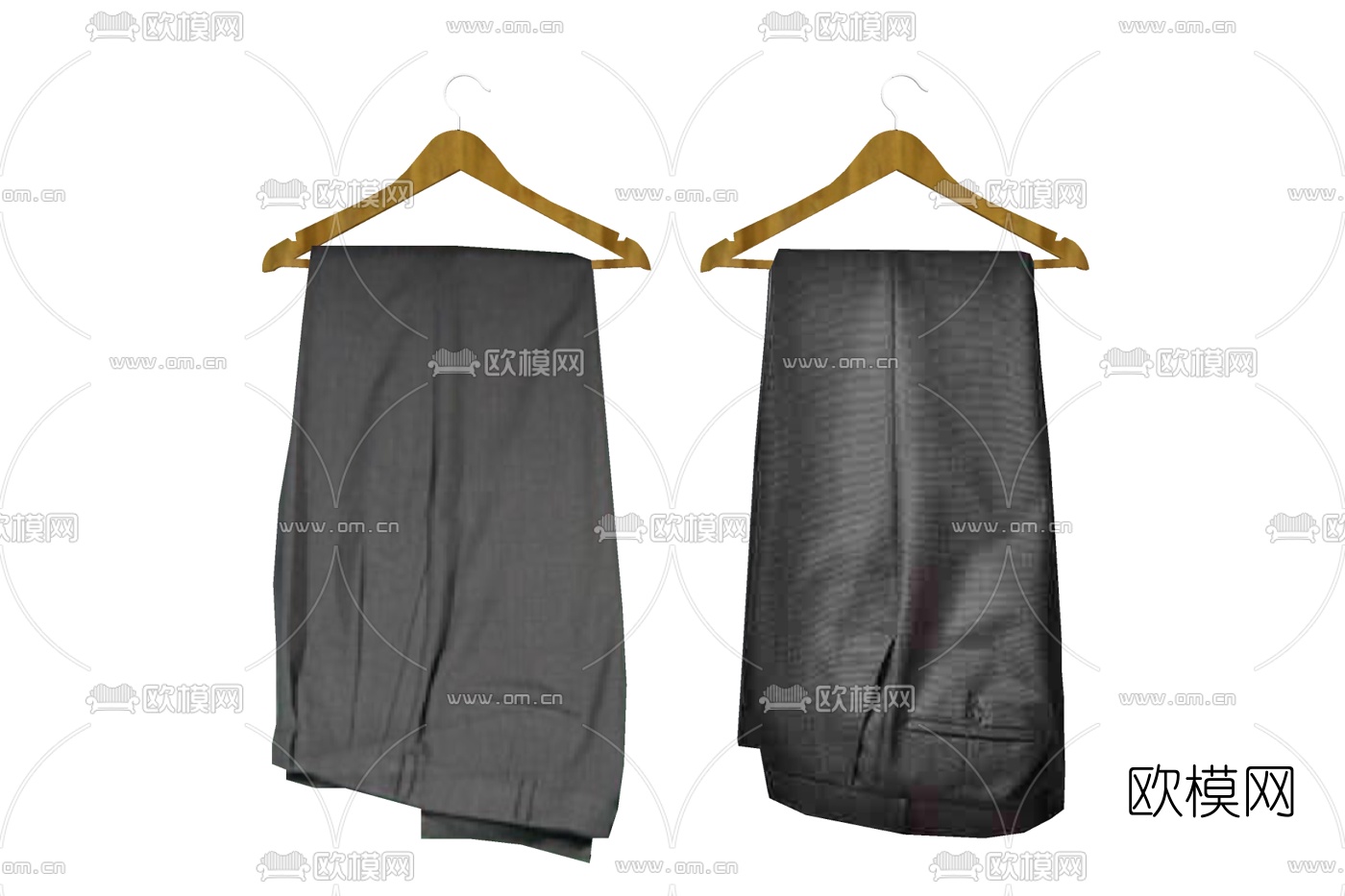 现代裤子免费su模型下载