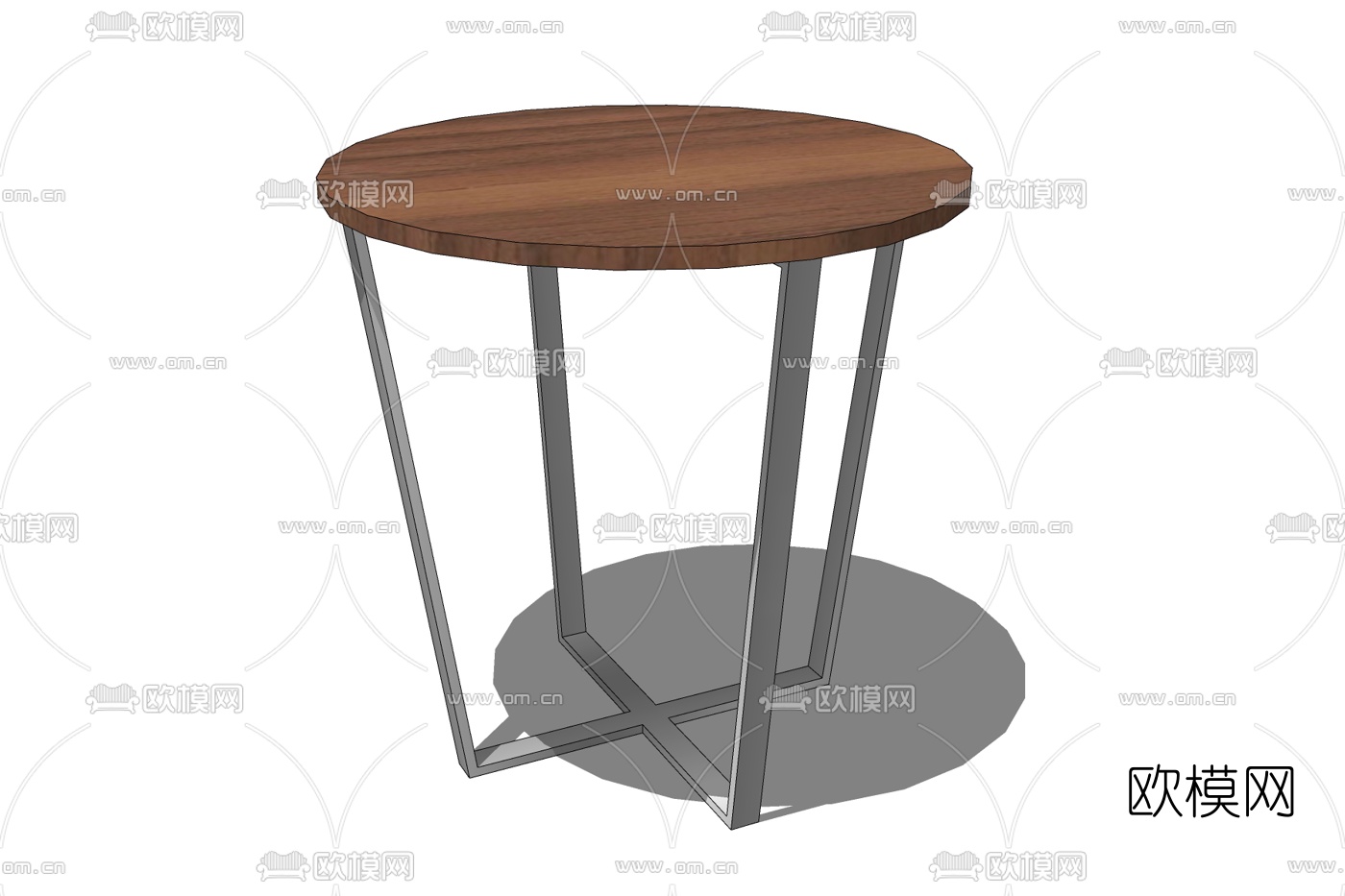 现代圆几免费su模型下载