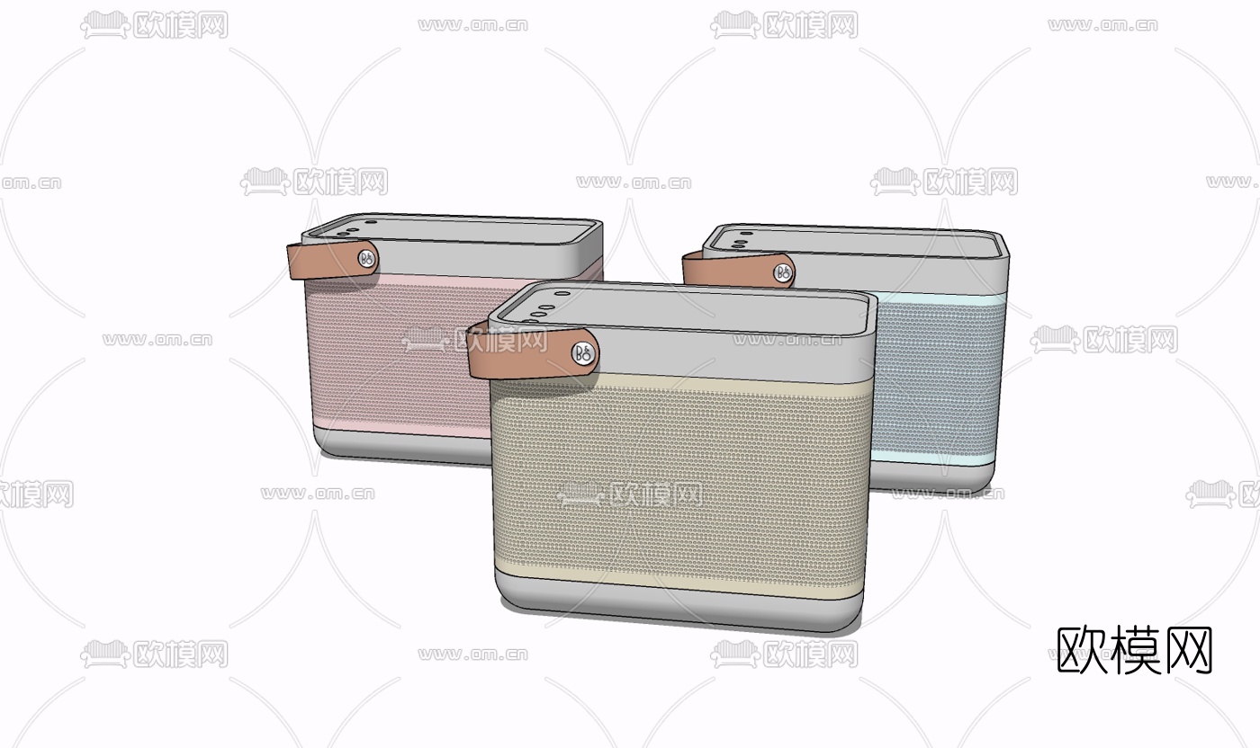 现代塑料盒子免费su模型下载