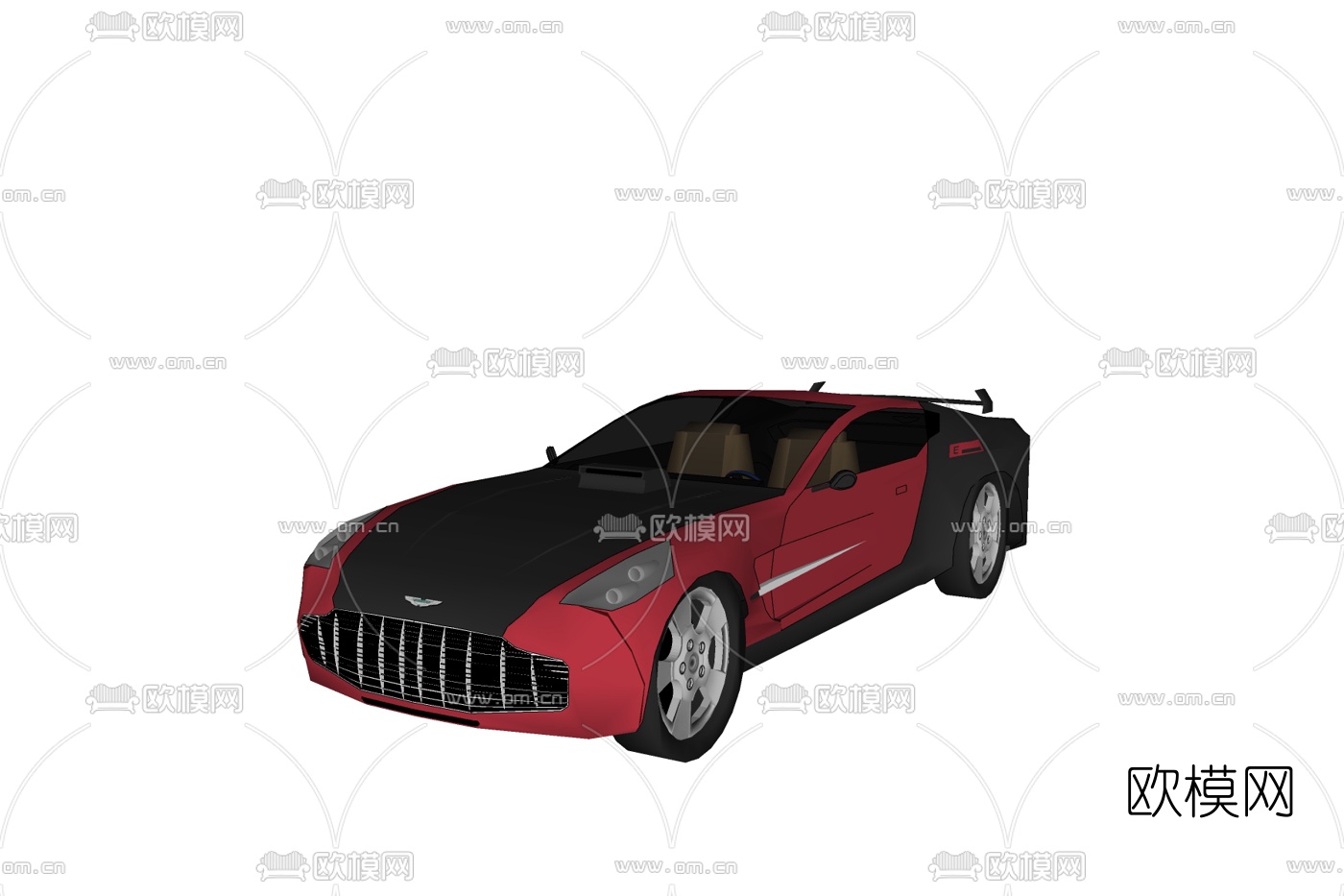 现代宾利跑车免费su模型下载