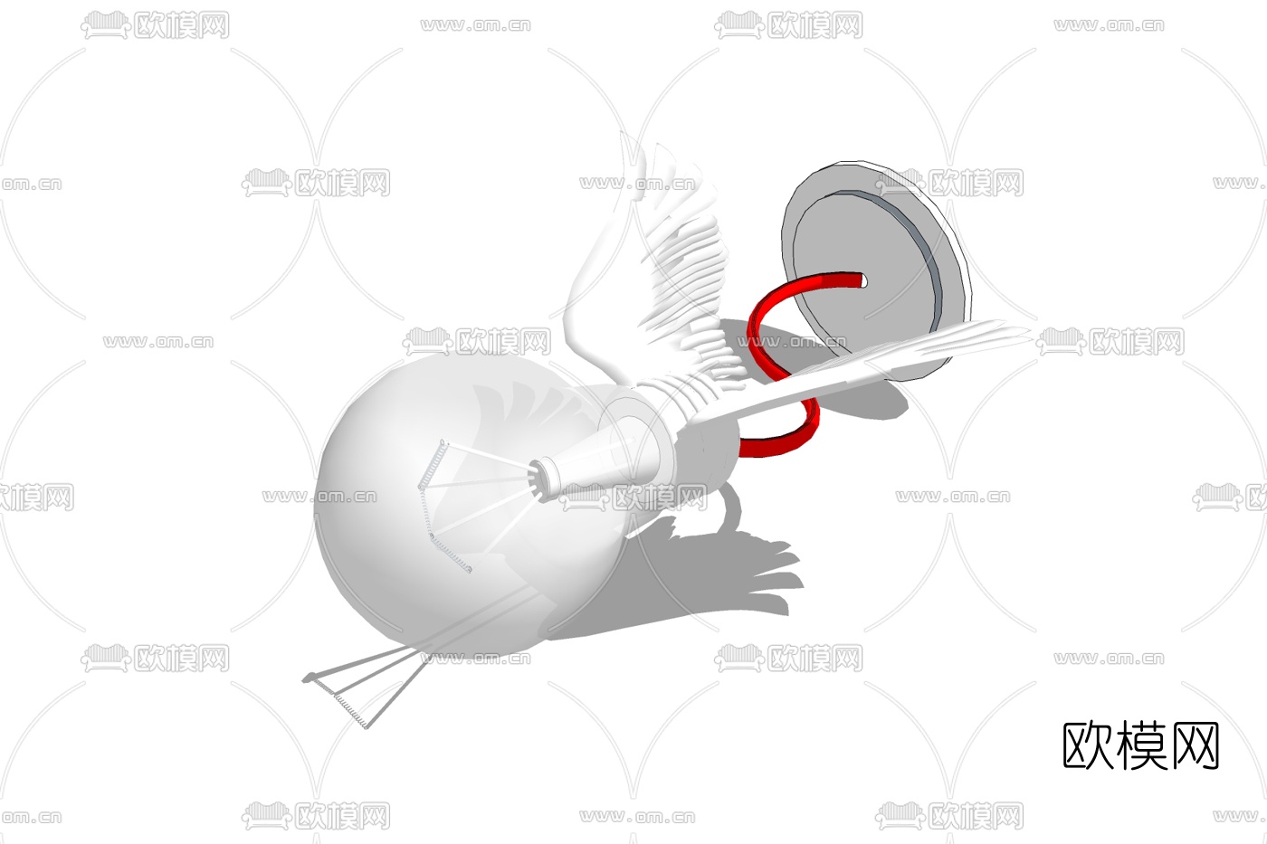 现代壁灯免费su模型下载