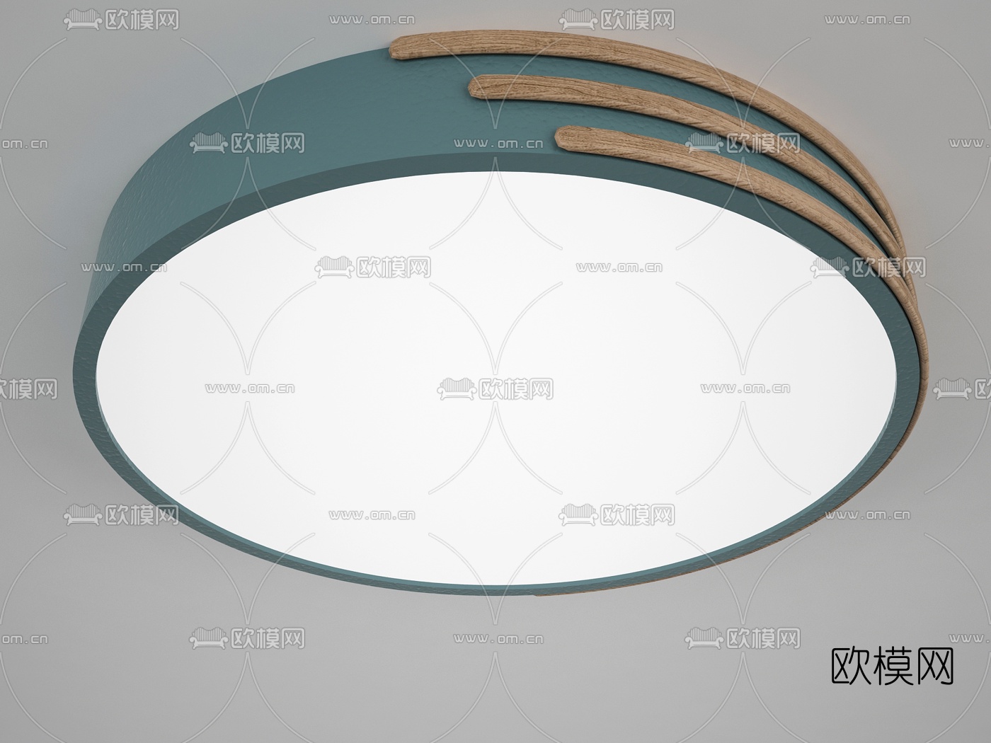 现代圆形吸顶灯3d模型
