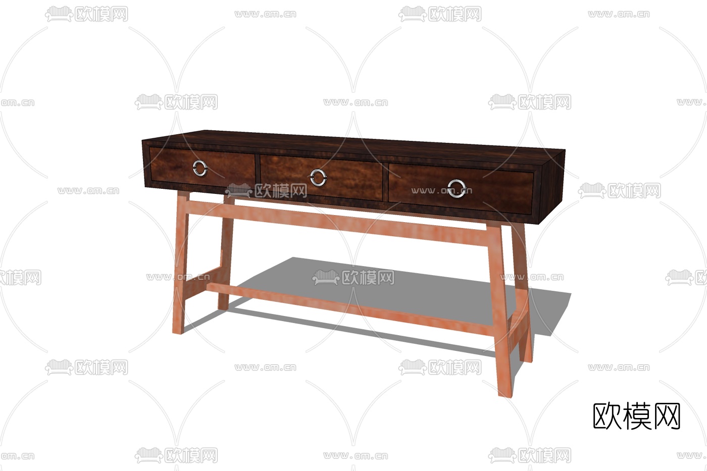 新中式端景柜免费su模型下载