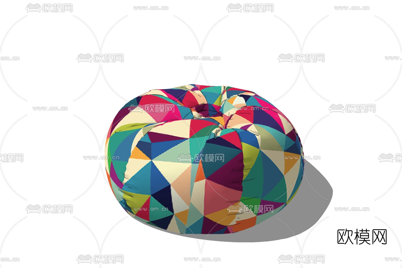 现代懒人沙发免费su模型下载