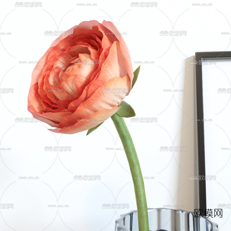 现代花瓶书籍摆件3d模型下载（渲染图3）