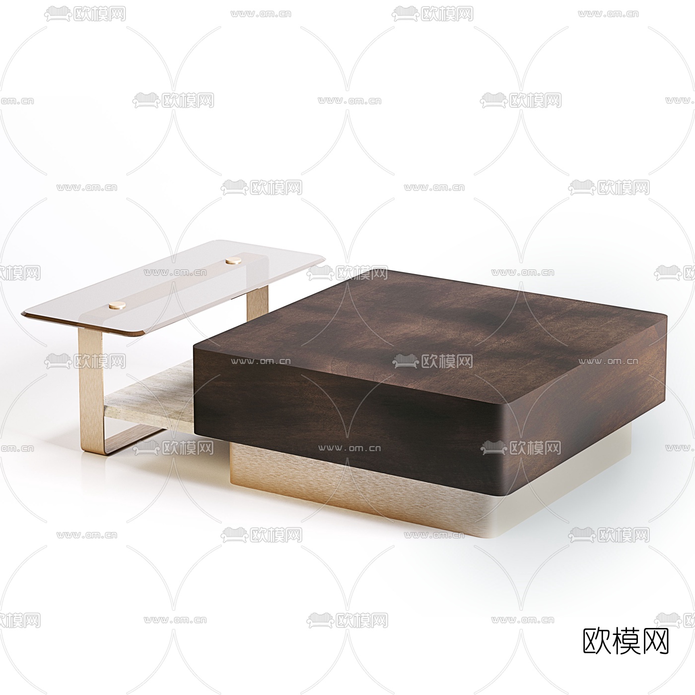 现代简约茶几3d模型