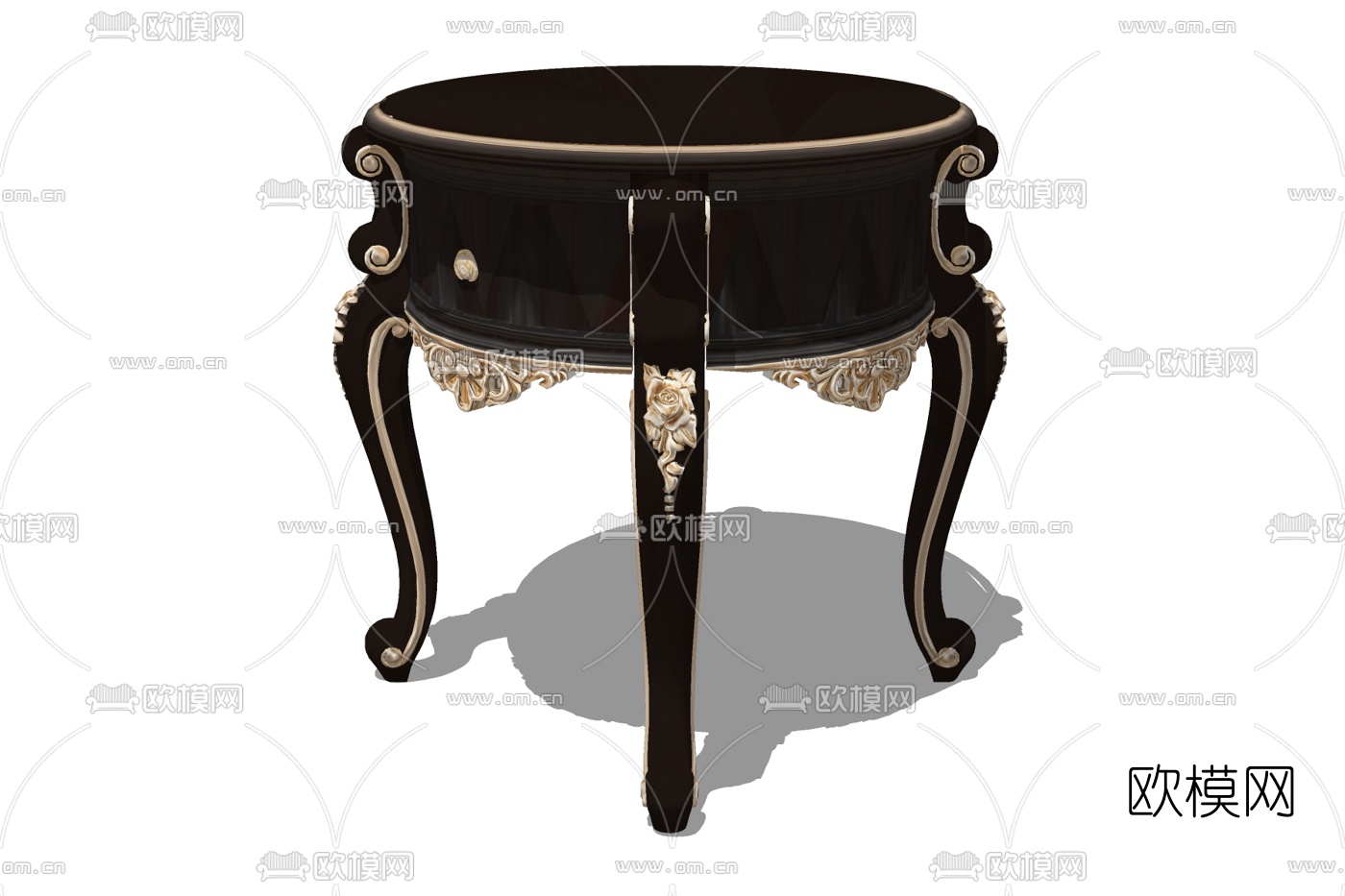 欧式圆几免费su模型下载