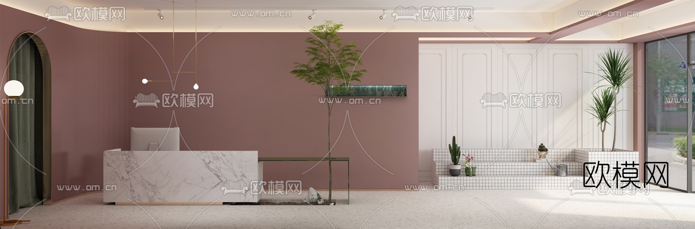 北欧花店3d模型下载（渲染图2）