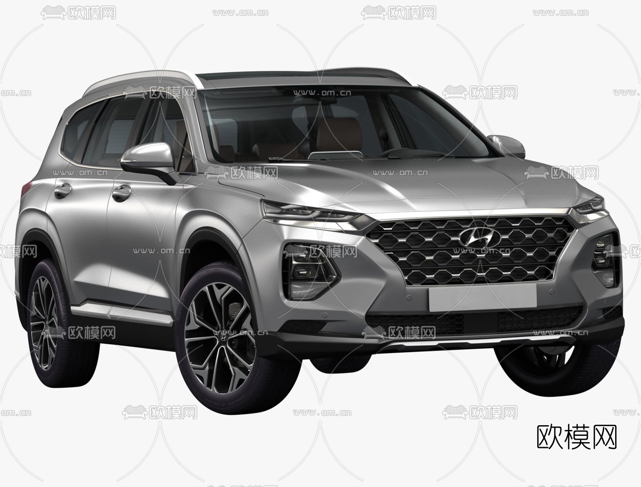 现代圣达菲汽车3d模型