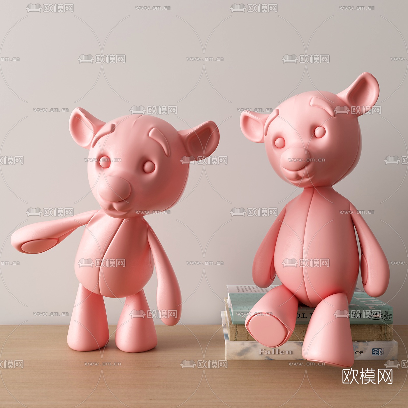 现代卡通动物玩具3d模型