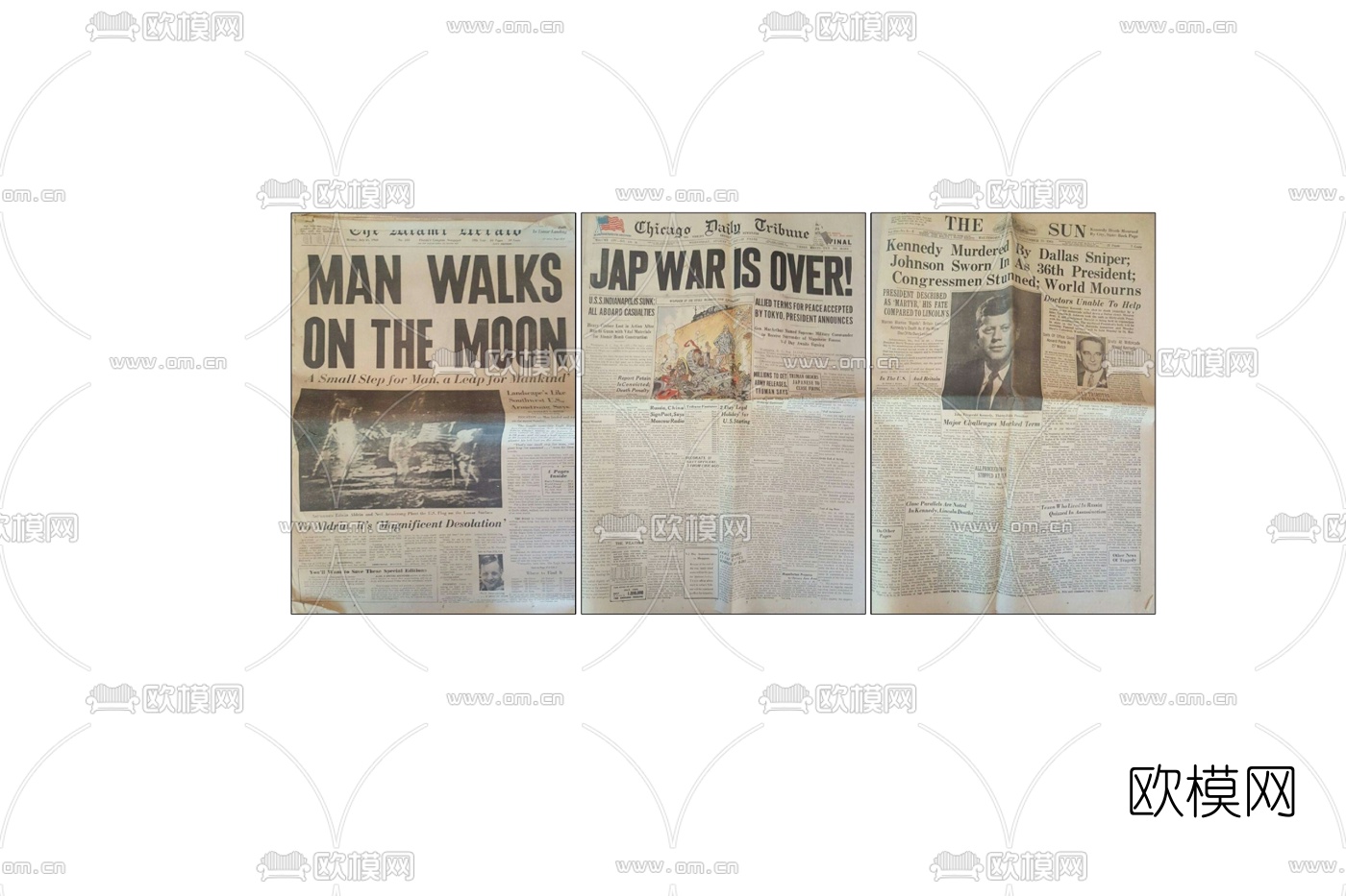 现代报纸免费su模型下载