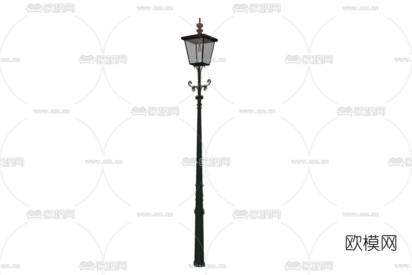 欧式金属路灯免费su模型下载