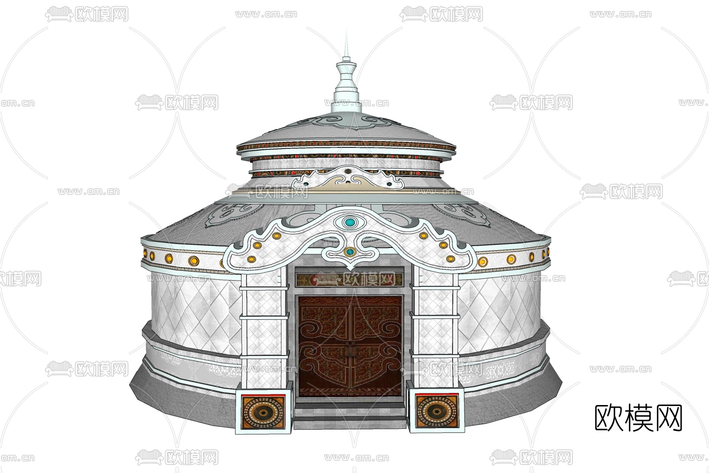 蒙古包免费su模型下载