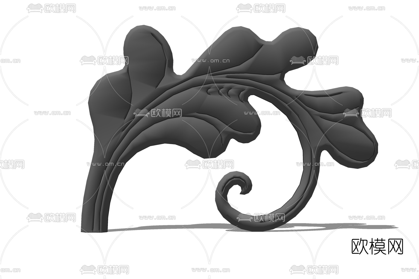 欧式铁艺雕花免费su模型下载