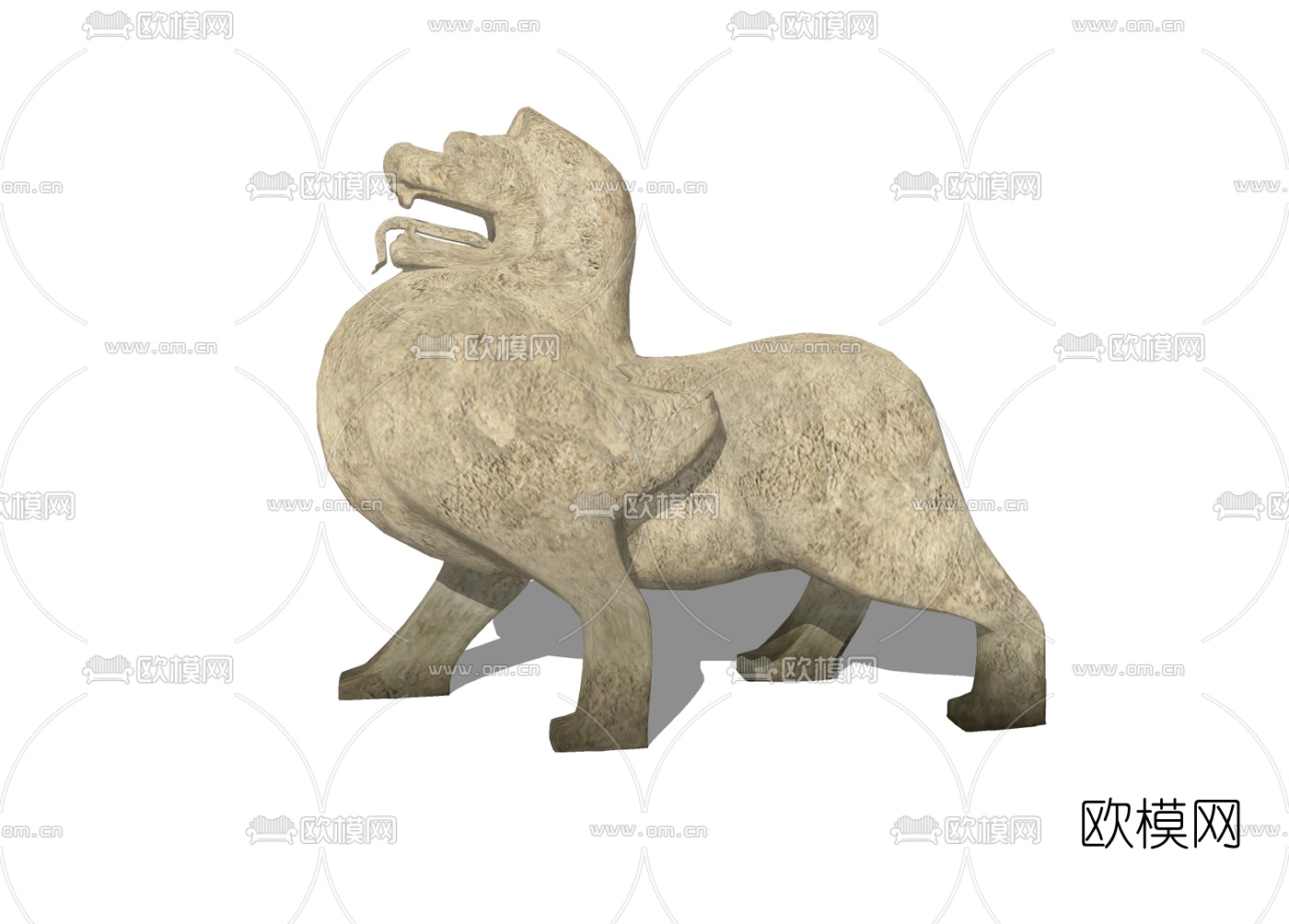 现代动物雕塑免费su模型下载