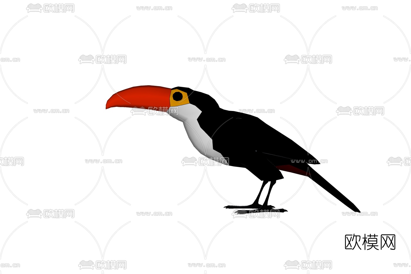 现代小鸟免费su模型下载