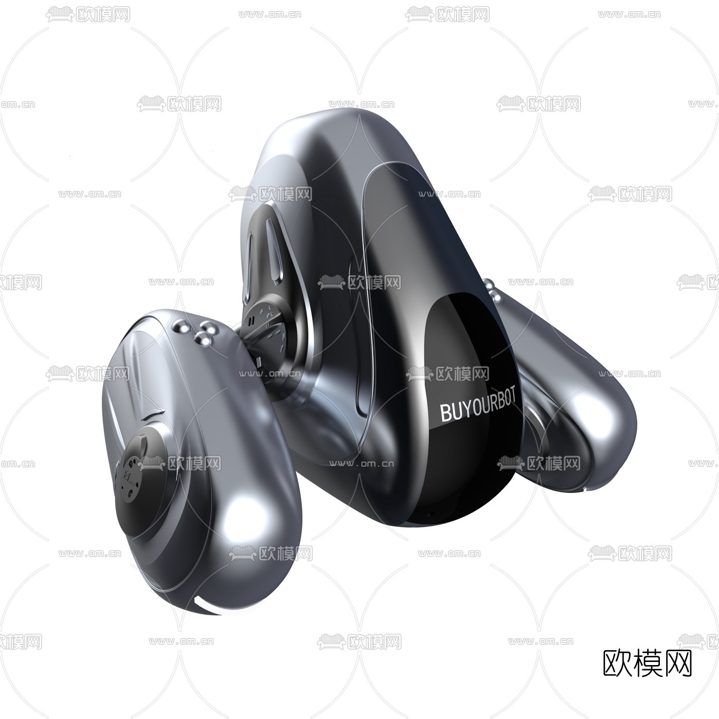 现代智能机器人3d模型