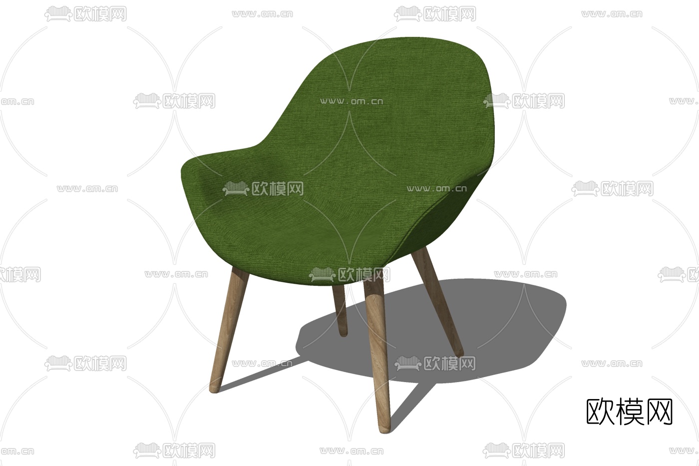 现代休闲椅免费su模型下载