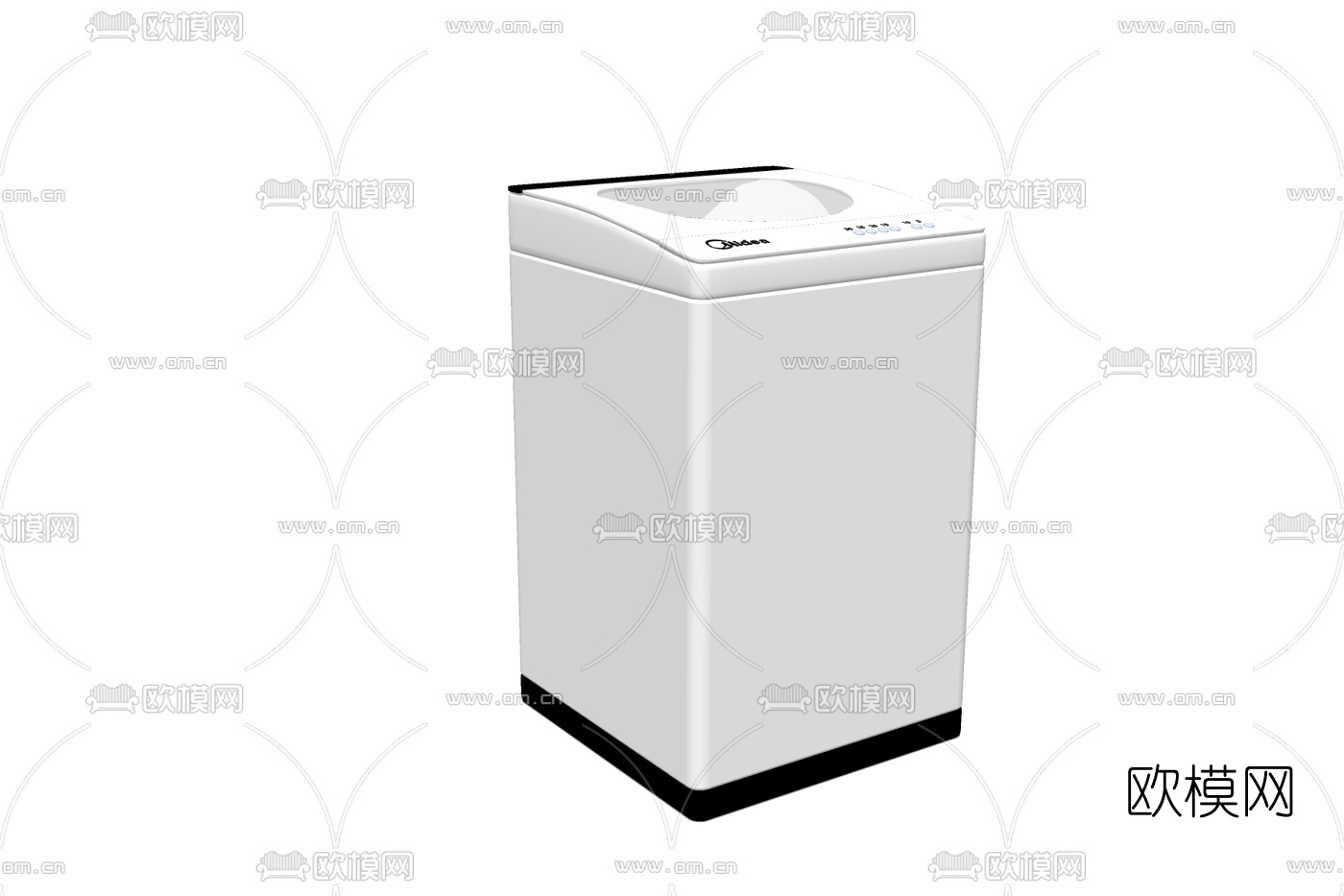 现代洗衣机免费su模型下载