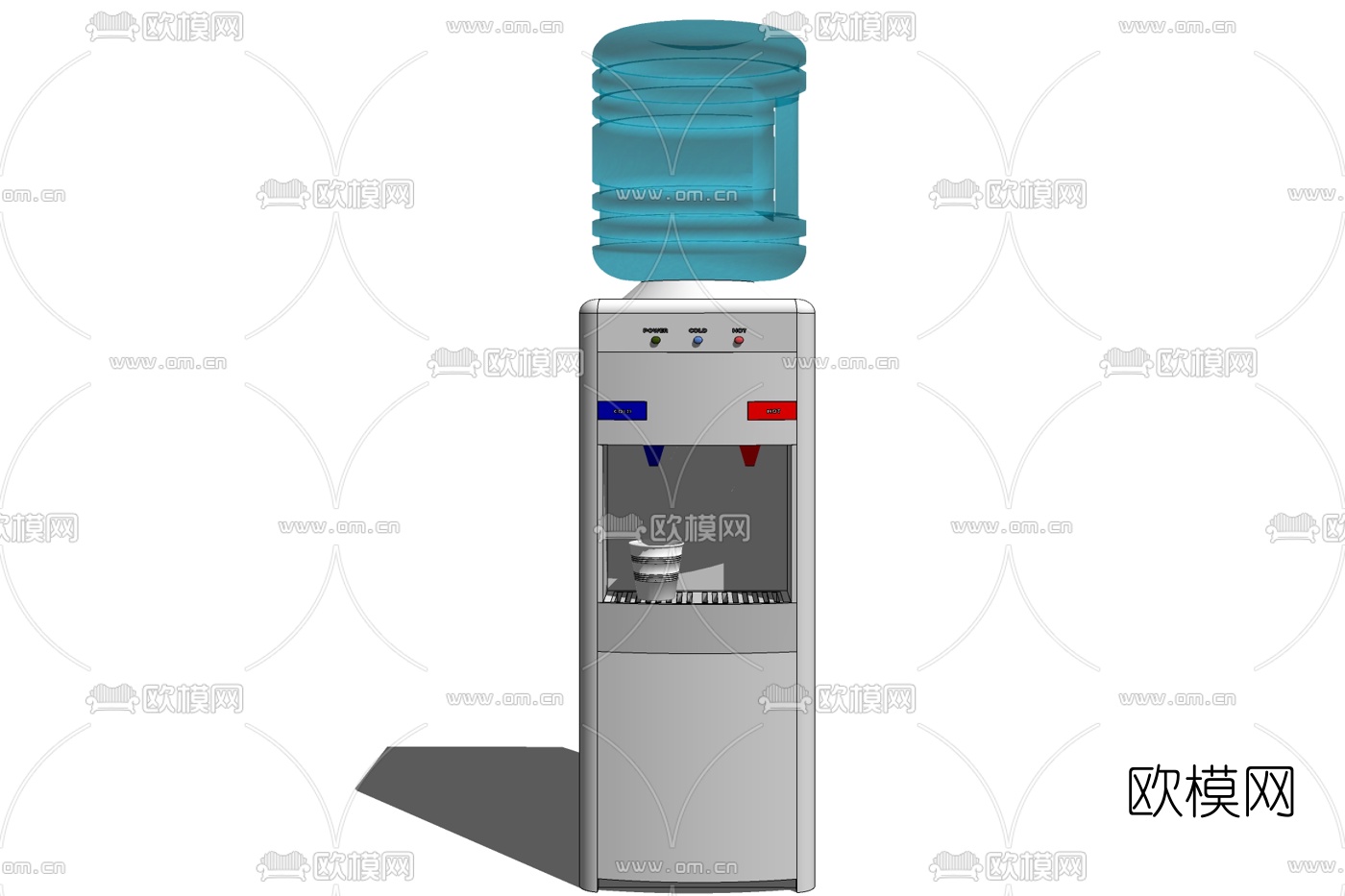 现代饮水机免费su模型