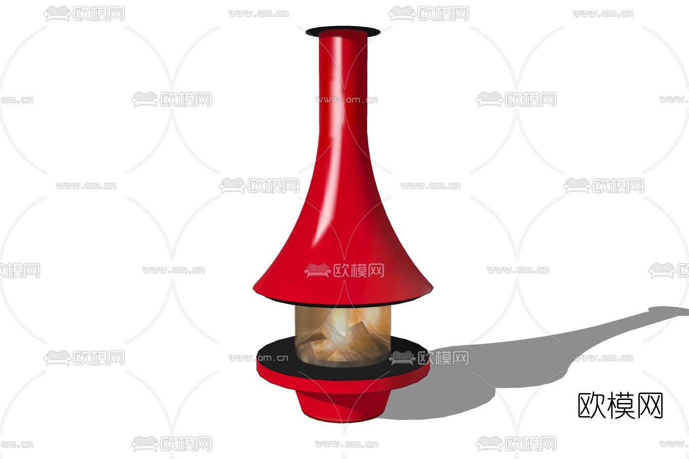 现代台灯免费su模型下载