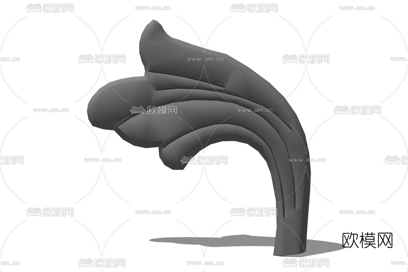 欧式铁艺雕花免费su模型下载