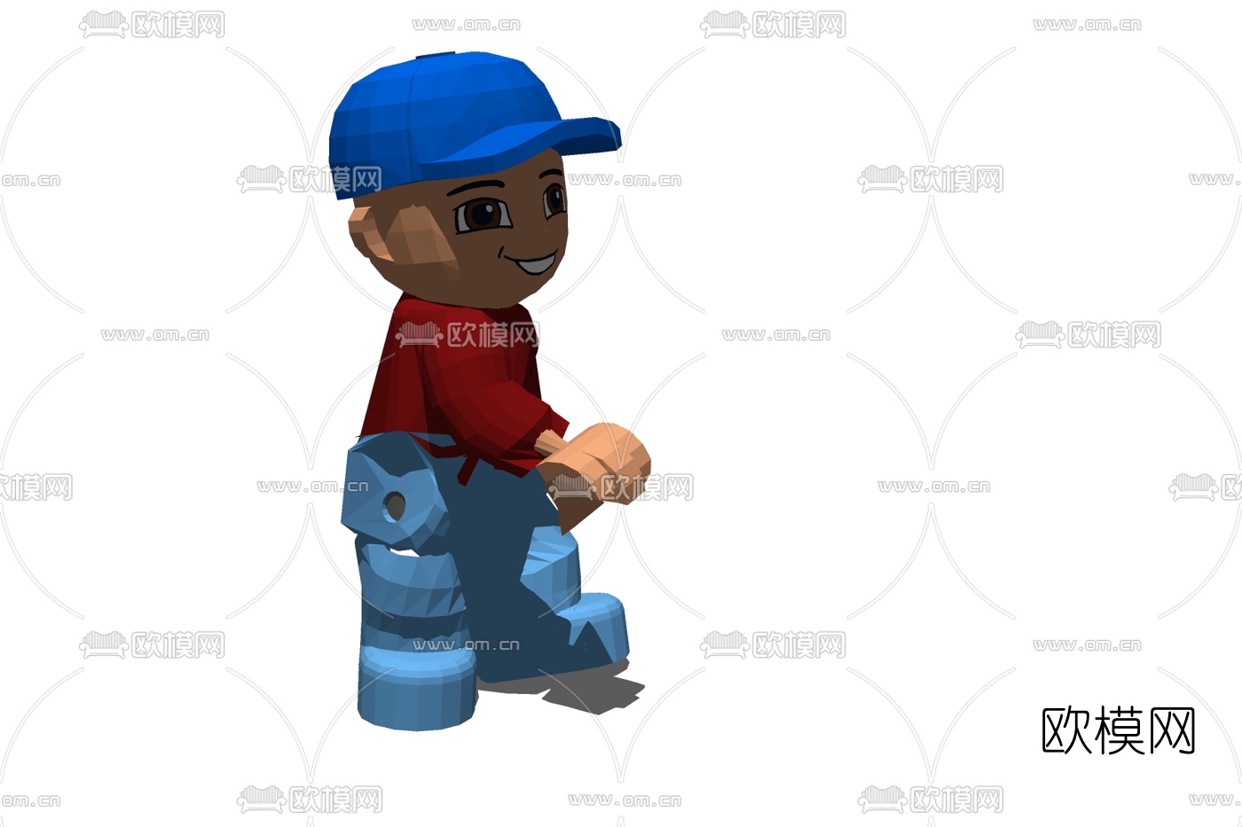 现代卡通人物玩偶免费su模型下载