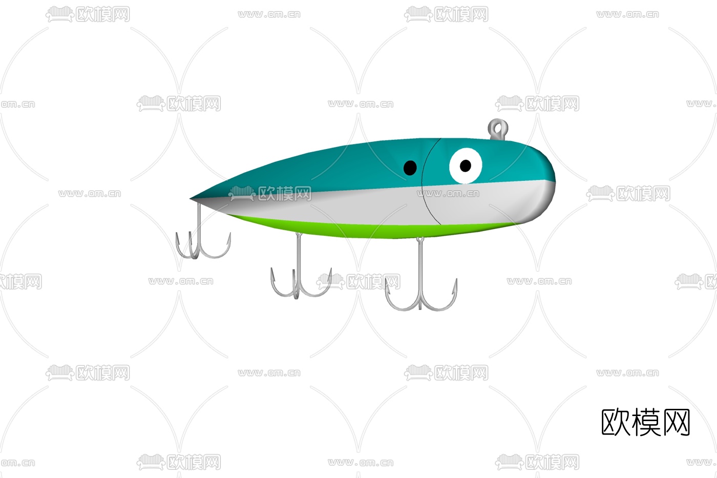 现代鱼竿免费su模型下载