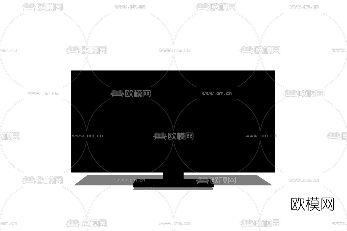 现代电视免费su模型下载