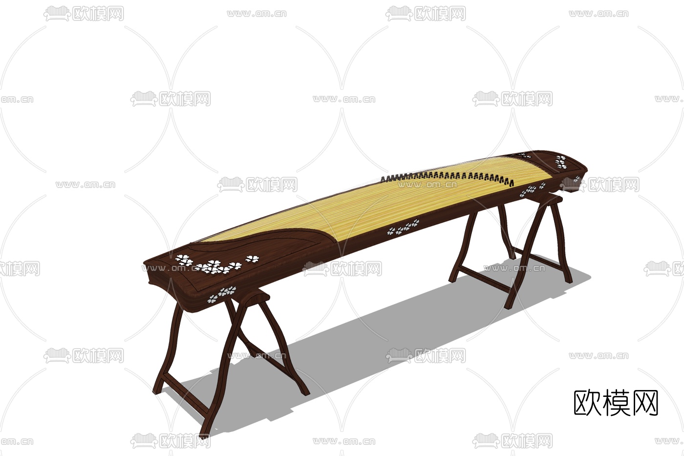 中式长琴免费su模型下载