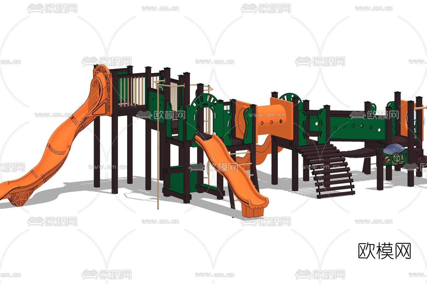 现代儿童娱乐设施免费su模型下载