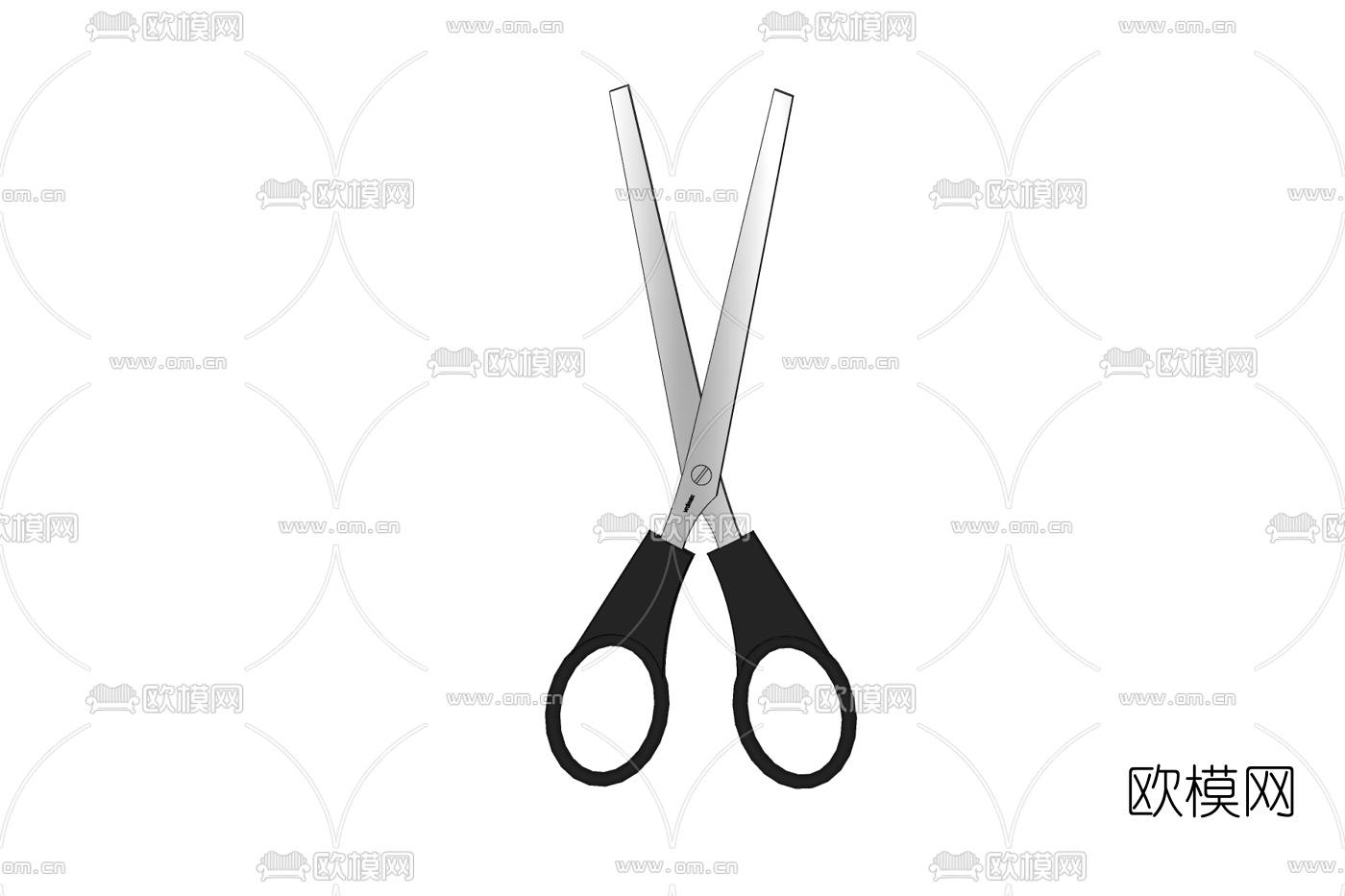 现代剪刀免费su模型下载