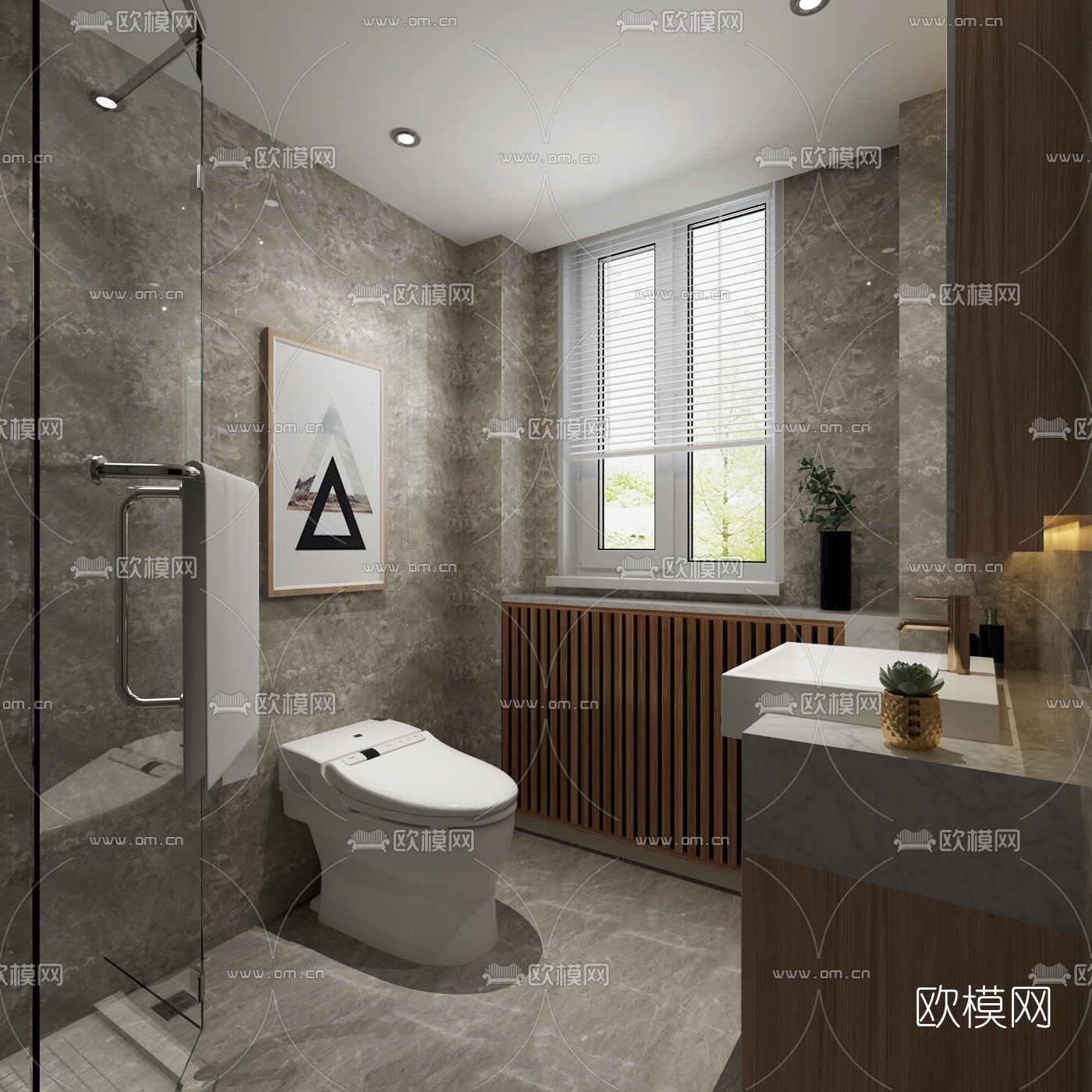 简欧样板间免费3d模型