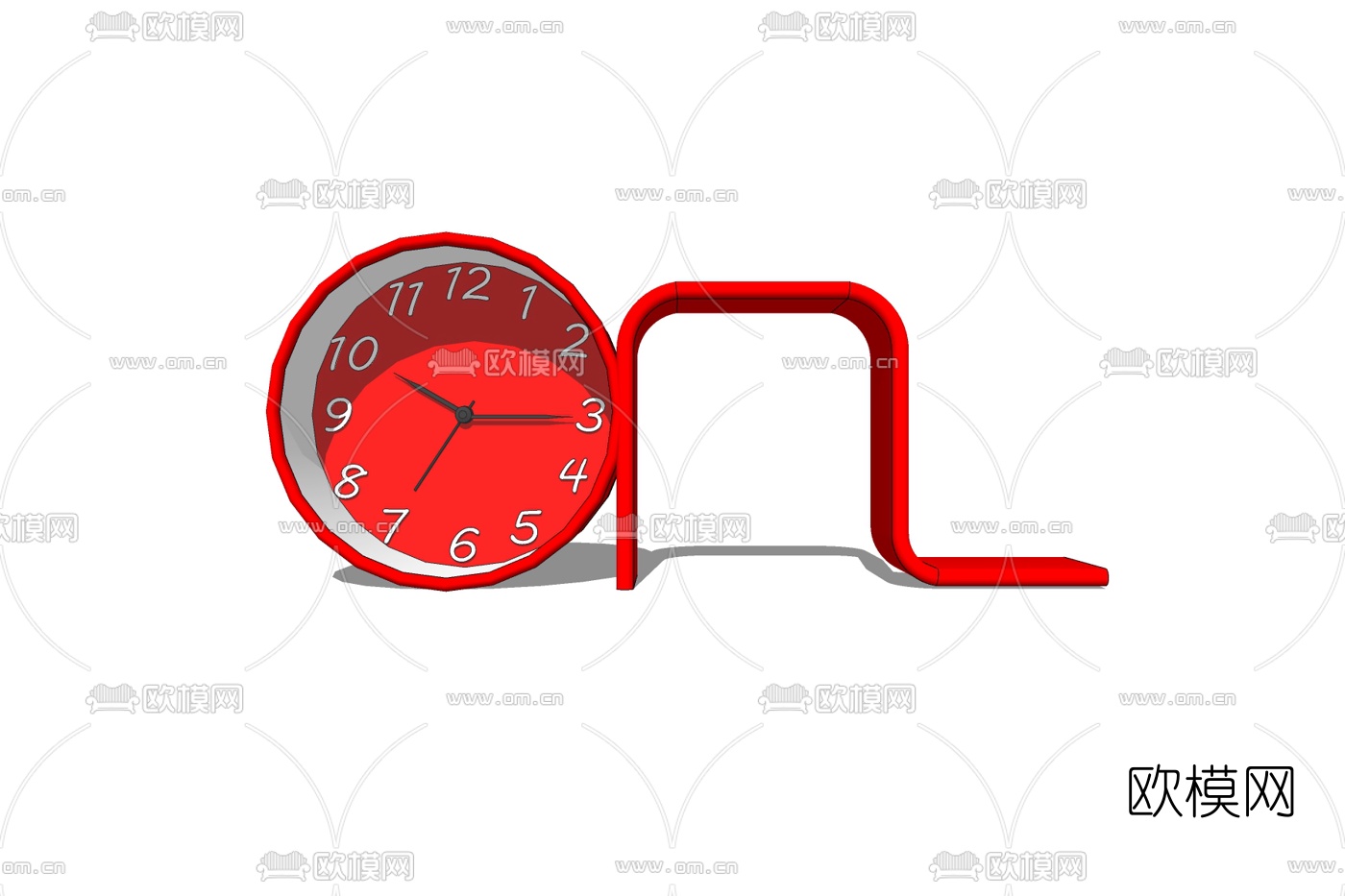 现代时钟免费su模型下载