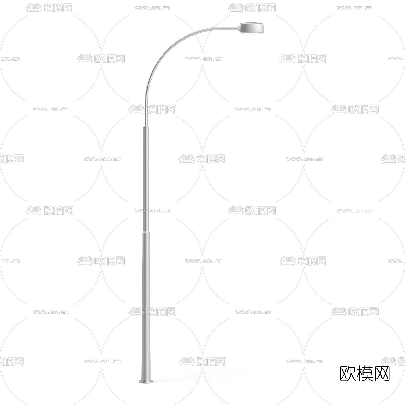 现代铁艺路灯邮筒3d模型下载（渲染图2）