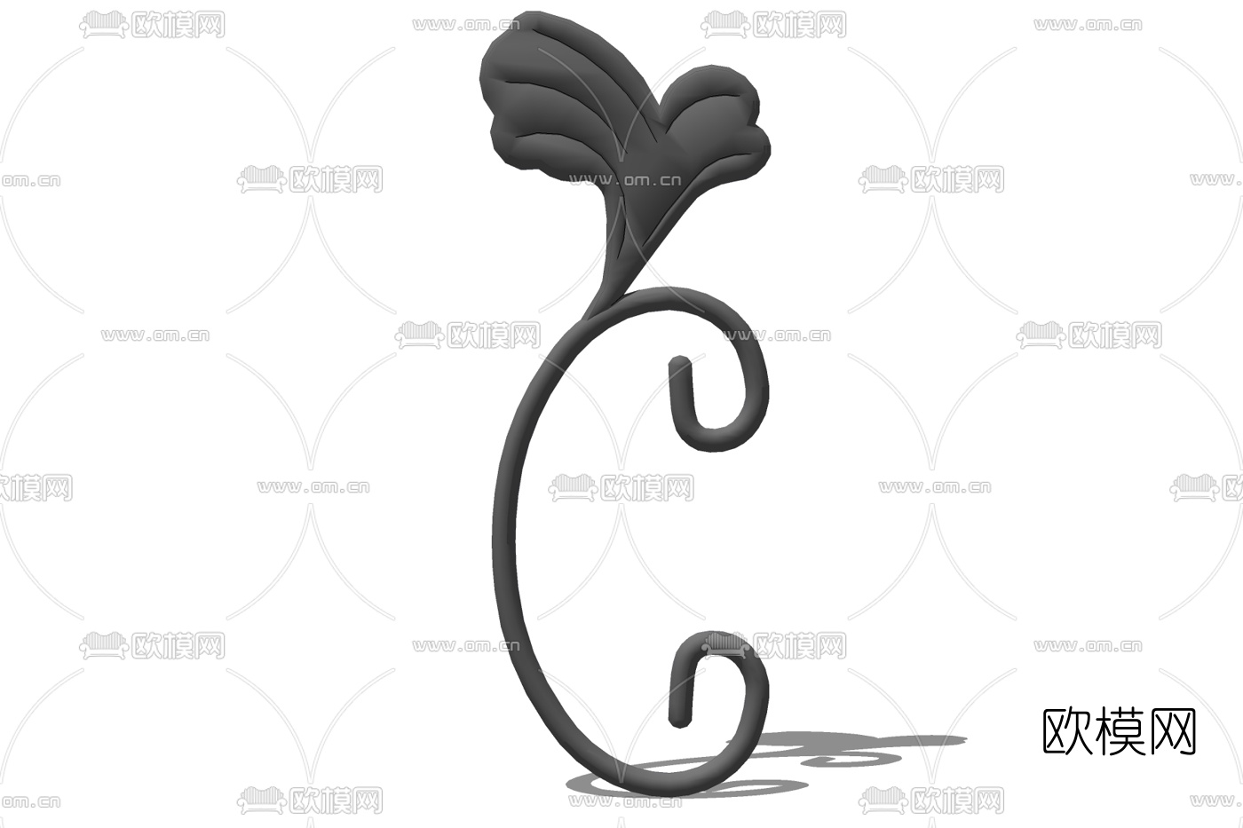 欧式铁艺雕花免费su模型下载
