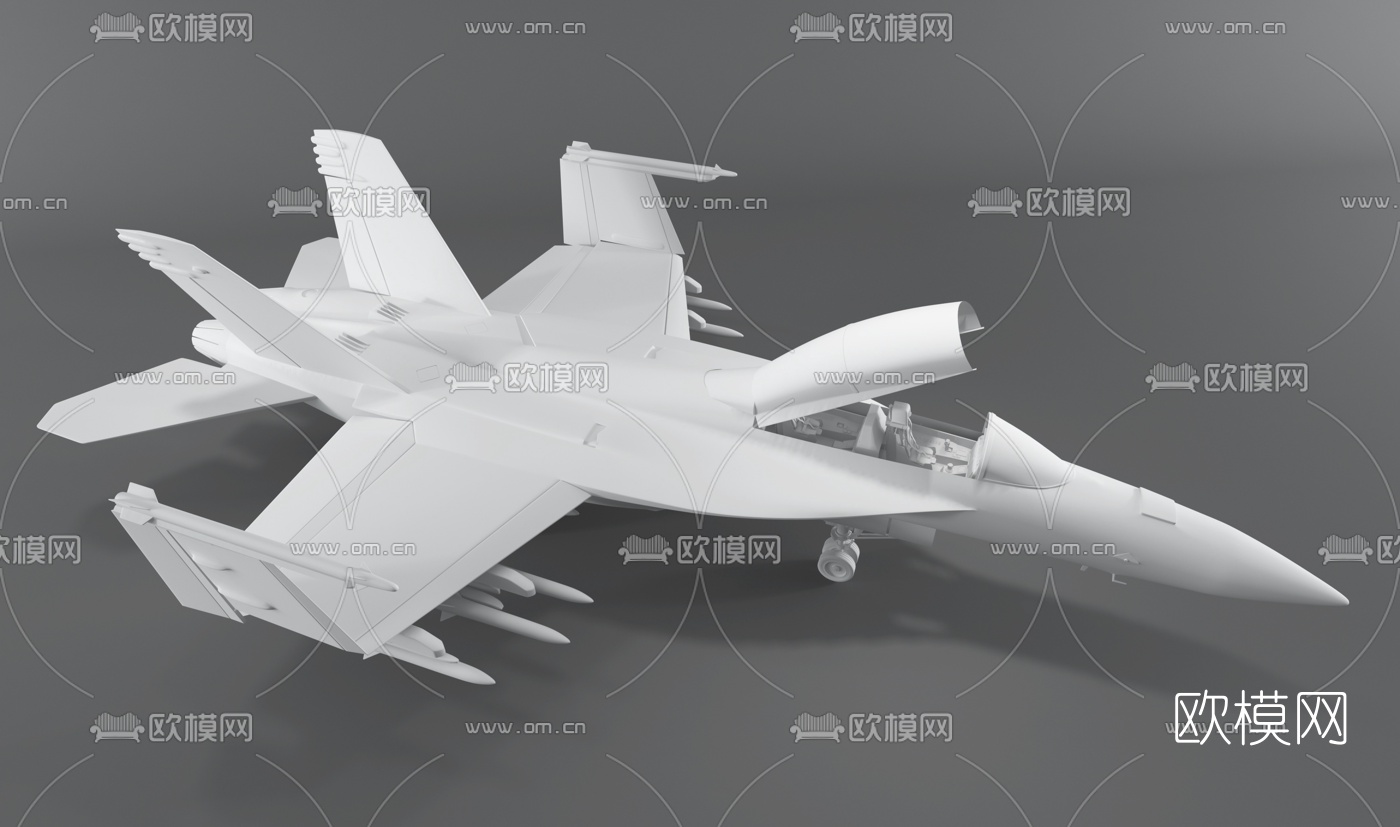 现代F18战斗机3d模型